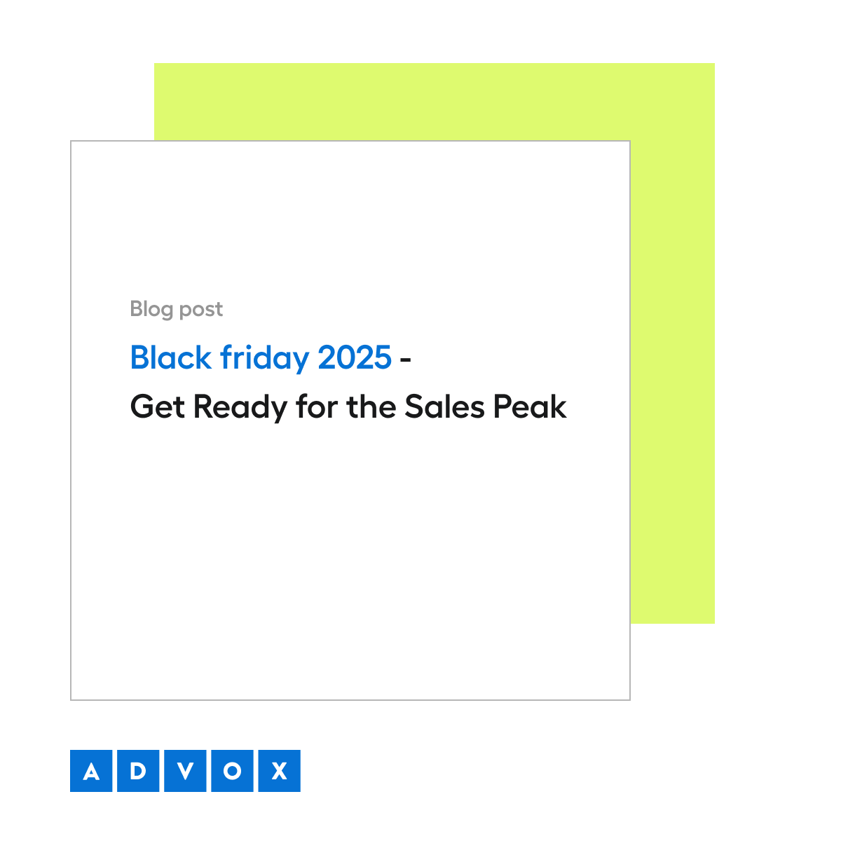 Black Friday 2025 – Get Ready for the Sales Peak
