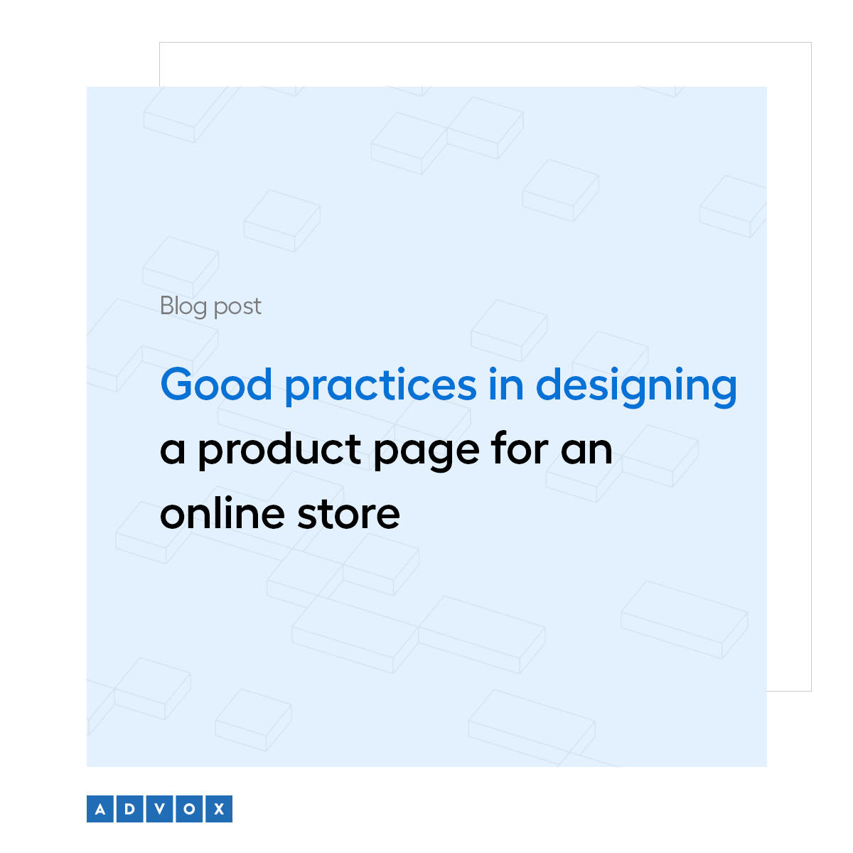 Good practices in designing a product page for an online store