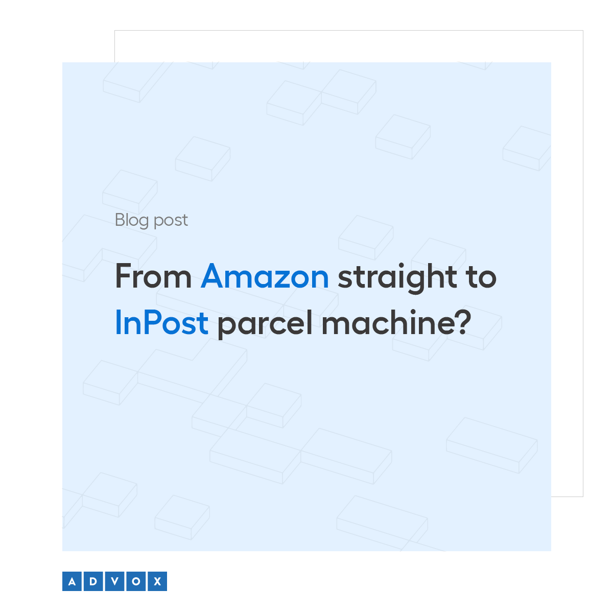 From Amazon straight to InPost parcel machine?