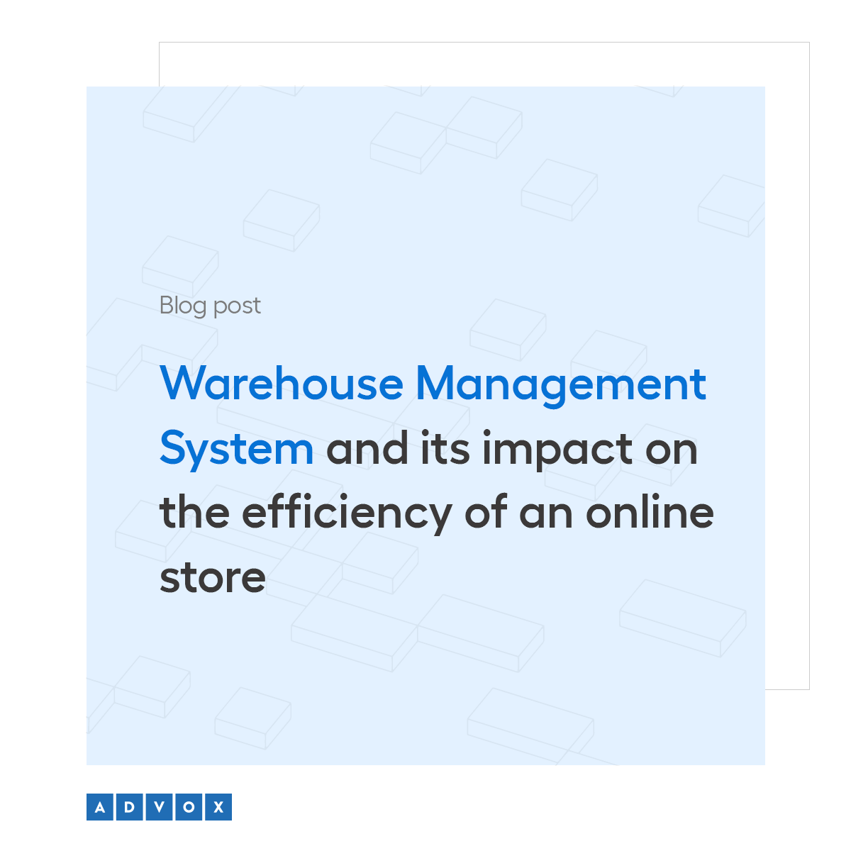 Warehouse Management System and its impact on the efficiency of an online store