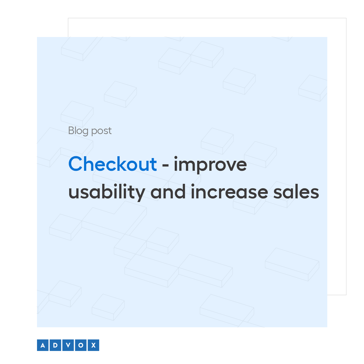 Checkout - improve usability and increase sales