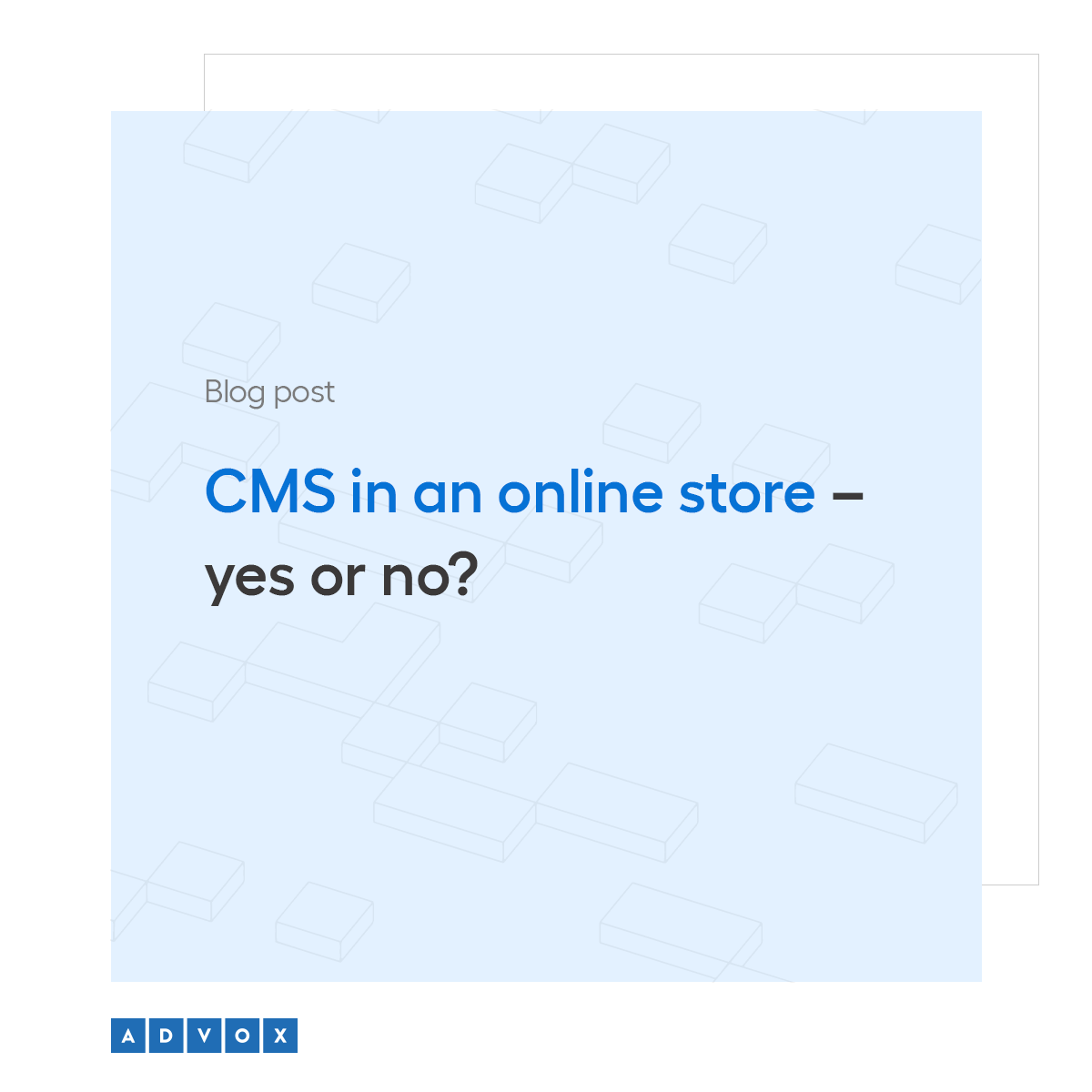 CMS in an online store - yes or no?
