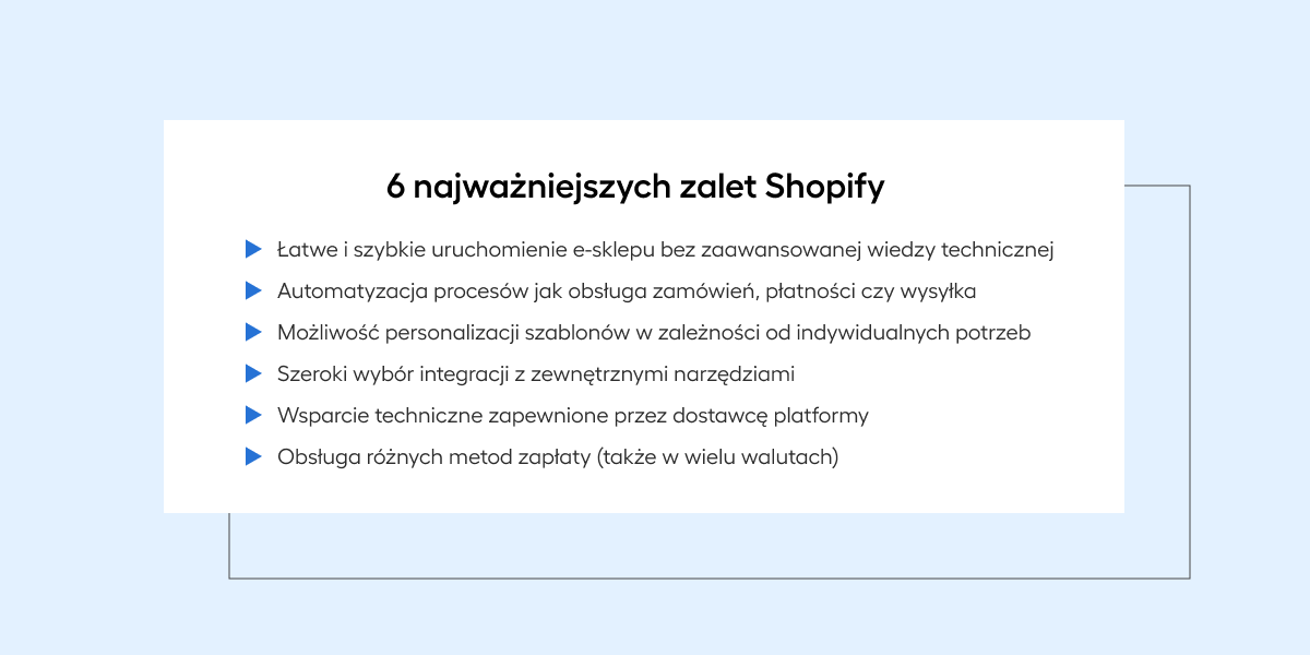 6 najważniejszych zalet Shopify