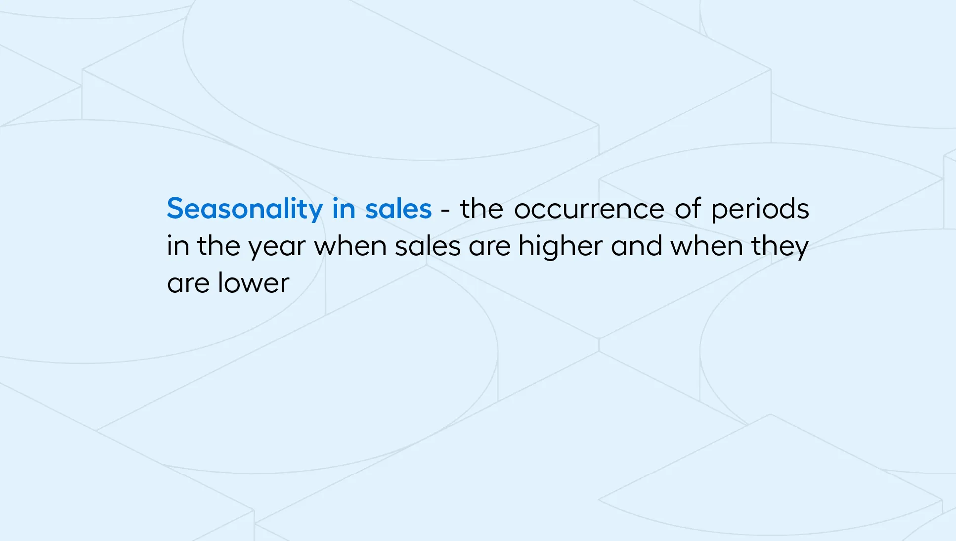 seasonality of sales