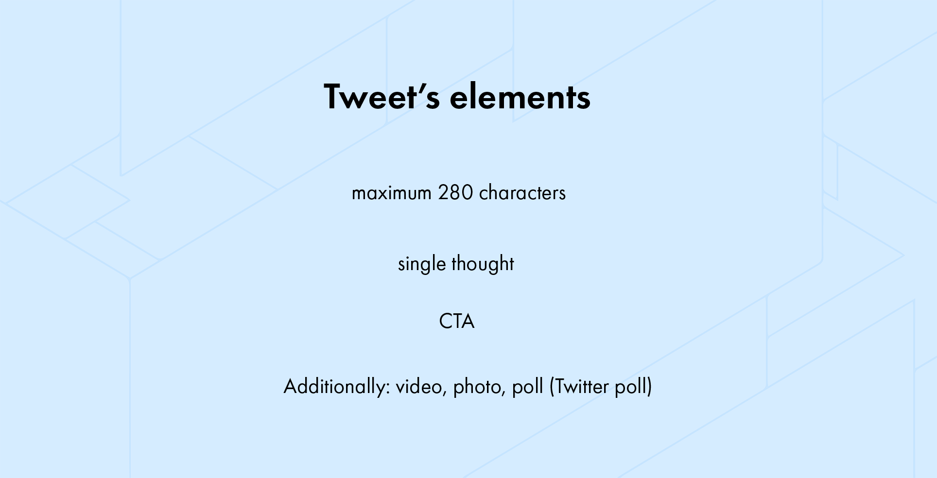 Tweets elements